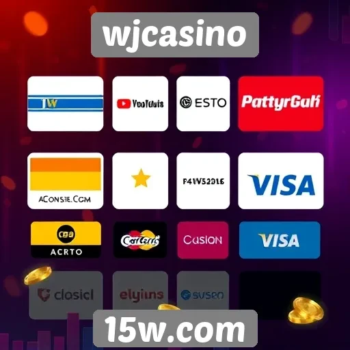 Opções de pagamento disponíveis no WJCasino